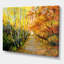 River in the Autumn Woods - Peinture sur toile-59758322-59787096