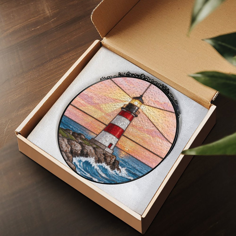Panneaux de vitrail Sunset, 6,3 x 6,3 po (16 x 16 cm)
