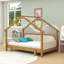 Lit simple en bois avec rails-922188981
