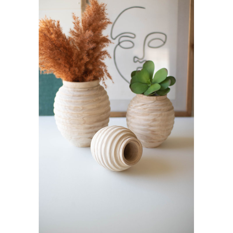 Adaire 10.5'' Wood Table Vase