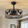Buffy 20" Farmhouse Caged Ceiling Fan with Light Kit and Remote Control Included