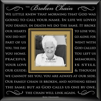 Pompen Black and White Glass Single Picture Frame