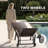 Outdoor Patio Adjustale Chaise Lounge Chair With Wheels And Armrests-783851876