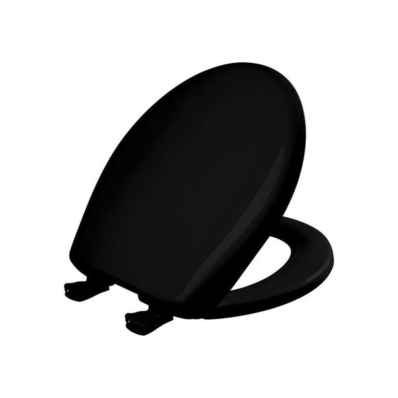 Siège de toilette rond noir