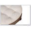 Grande table basse ronde avec repose-pieds imperméable avec rangement à 2 niveaux et capitonnage surdimensionné pour une vie moderne-708161450