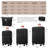 Luggage Sets 5 Piece With Half-Opening