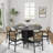 Enciso Round Solid and Manufactured Wood Cross Pedestal Dining Table-839574042-840046787