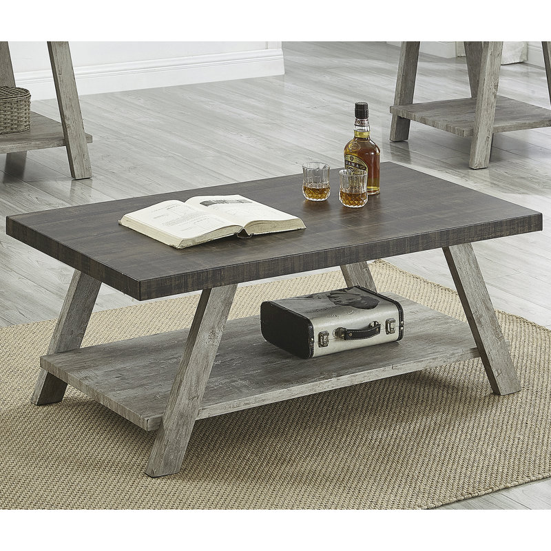 Table basse Athens, Gris, Gris clair