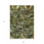 Tapis extérieur lavable abstrait vert olive et doré 3 pi x 5 pi