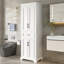 70.8" Freestanding Bathroom Vanity, Modern Elegant Design, 4 Doors & 1 Drawer, Space-Saving Storage With Adjustable Shelves, Damping Hinge Doors, Durable Painted Finish