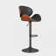 Ensemble de 2 tabourets de bar pivotants, réglables en hauteur avec dossier et repose-pieds, revêtus de similicuir pour cuisine et bar-219525622