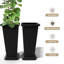 Ensemble de 2 grandes jardinières d'extérieur, pot de fleurs carré-1729395368-1729395365