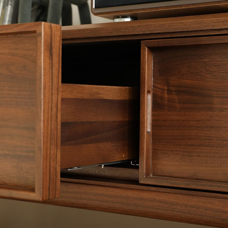 Minimalist Solid Wood TV Cabinet