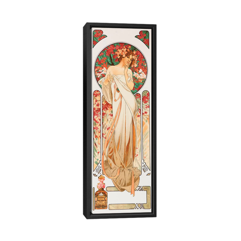 «Perfume», impression sur toile, H 48 po x l 16 po x P 1,5 po, Toile encadrée noire