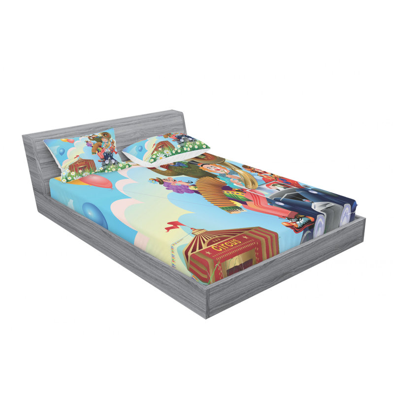 Microfiber Sheet Set, Full Sheet Set with Fitted Sheet