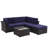 Elra 5 - Person Patio Conversation Set with Cushions-399832669