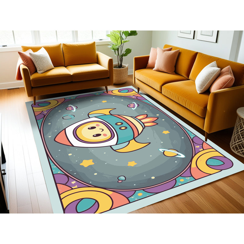Tapis pour enfants East Urban Home, Rectangulaire 2 pi x 3 pi