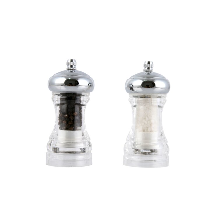 Combo Salt Shaker & Pepper Mill Kit - Chrome