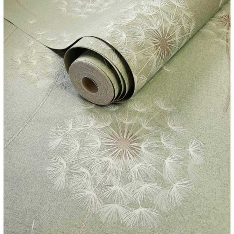 Rouleau de papier peint L 33 pi x l 20,8 po, Vert sauge