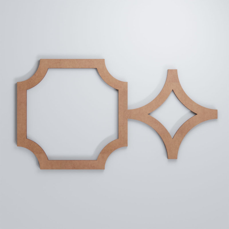 Panneaux muraux décoratifs en bois Anderson, H 23 3/8 po x l 42 3/8 po x P 3/8 po, Qualité de peinture (bois)