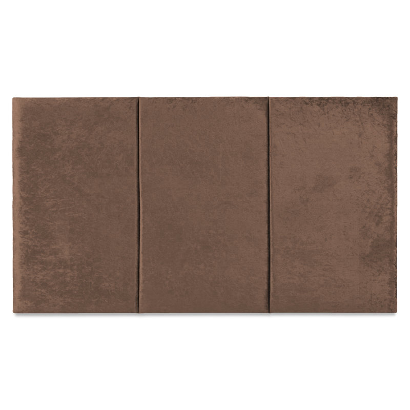 Franek Upholstered Headboard, Small Double (4'), Crushed Brown