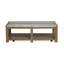 Rectangular Caster Cocktail Table With 2 End Table-610067264