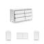 Commode double 6 tiroirs l 60,75 "Patricia