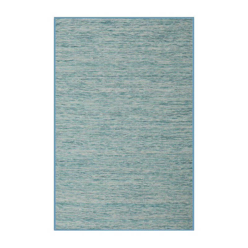 Tapis contemporain bleu, Rectangle 4 pi x 6 pi