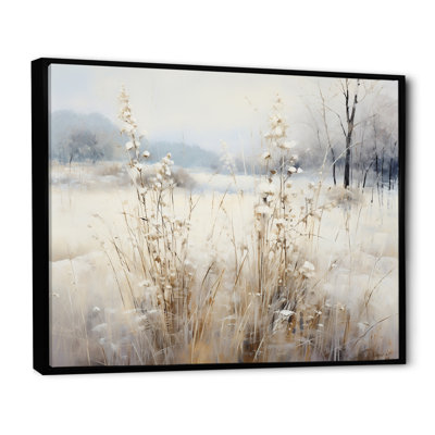 «Winter Meadow View calmness I», reproduction sur toile