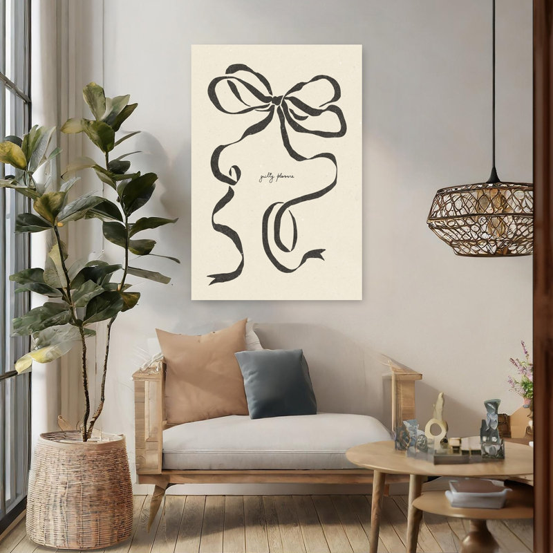 Bow 01, reproduction d'art abstrait contemporain, 48" H x 32" W