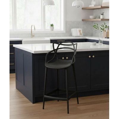 Tabouret de comptoir en plastique Monna