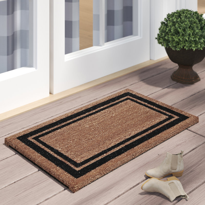 Tapis d'entrée antidérapant Mariah, 2 pi x 3 pi, Bleu foncé