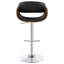 Tabouret de bar réglable écru et chrome-697643375
