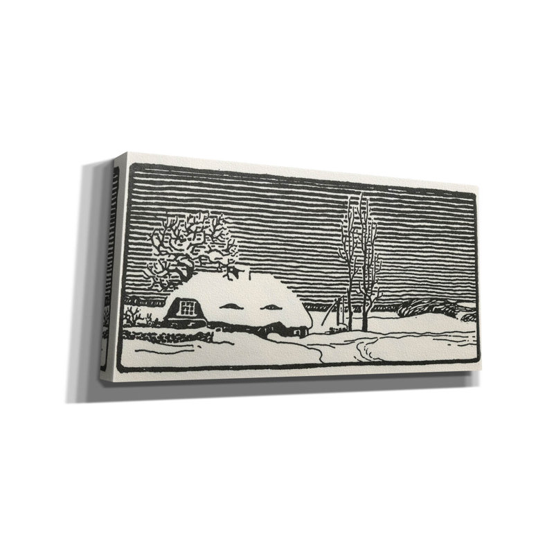 «Cottage 2» par Tis the Season, art mural sur toile, H 12 po x l 24 po x P 0,75 po