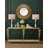 Plume Brass, Engineered Wood Round Mirror