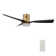 Vivi Smart Flush Mount Ceiling Fan with Remote Control and Light Kit Included