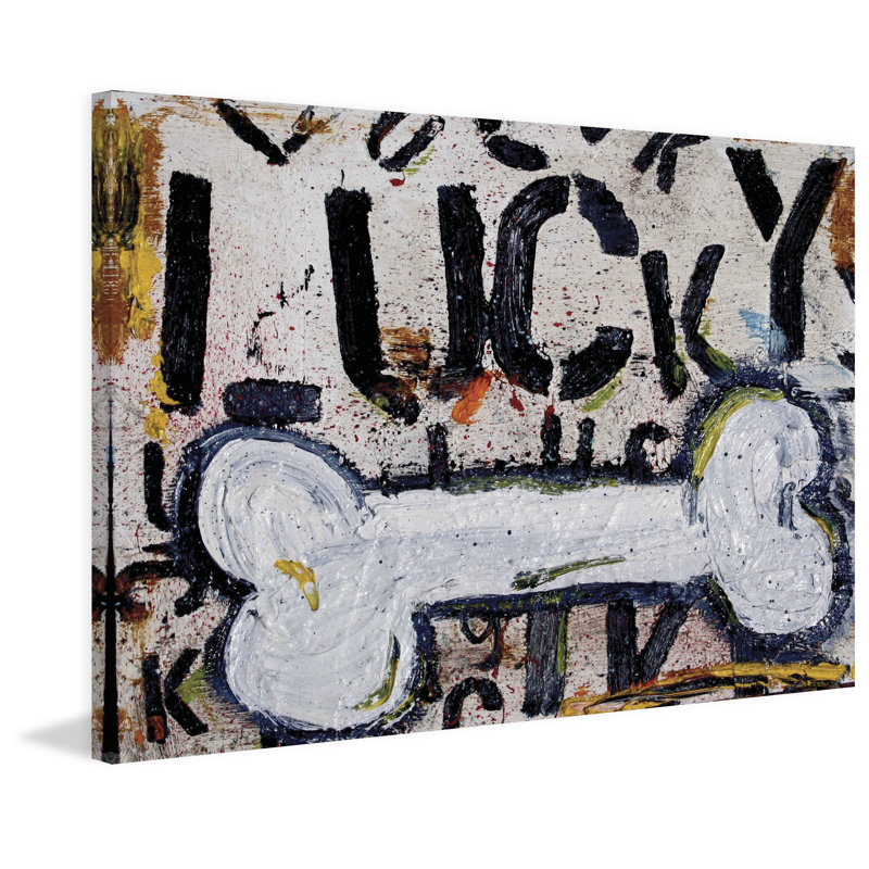 " Lucky Bone " by Tori Campisi Painting Print, 30" H x 45" W