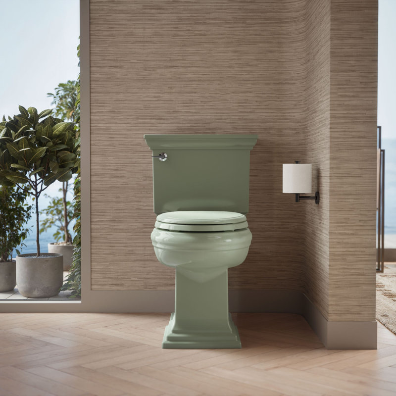 Glenbury Elongated Toilet Seat, Ready Latch, Aspen Green
