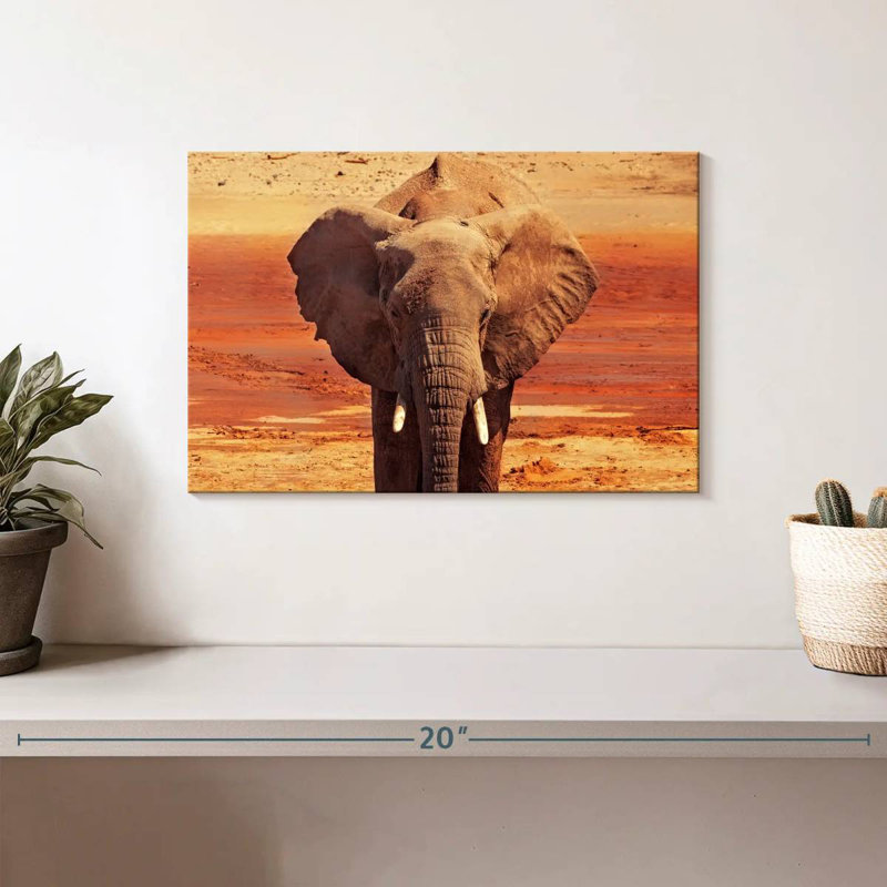 African Desert Elephant, 8" H x 12" W