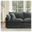 Ensemble de 2 fauteuils d'appoint en chenille gris, chaises de salon rembourrées avec coussins décoratifs-437597637
