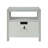 Modern Riven Upholstered Light Gray Nightstand