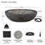 RIVERSIDE Oval Propane Fire Bowl by Real Flame-1227938694-1227938688
