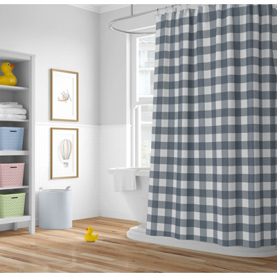 Proper Gingham Ultra-Thin Lightweight Shower Curtain