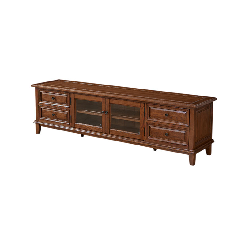 Meuble télé de style américain en bois massif
