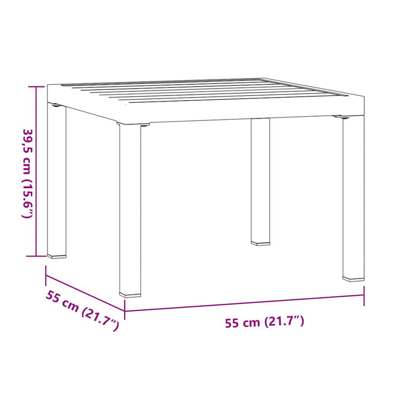 Artishia Coffee Table, 39.5 cm H x 55 cm W x 55 cm D