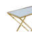 Joselyne 47.2'' Glass Top Console Table