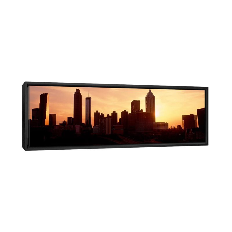 «Panoramic Sunset Skyline, Atlanta, Georgia» par Panoramic Images - Estampe numérique sur toile tendue avec châssis