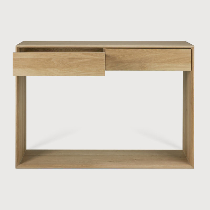 Nordic Solid Wood Console Table, 33.5" H x 47.2" W x 16" D