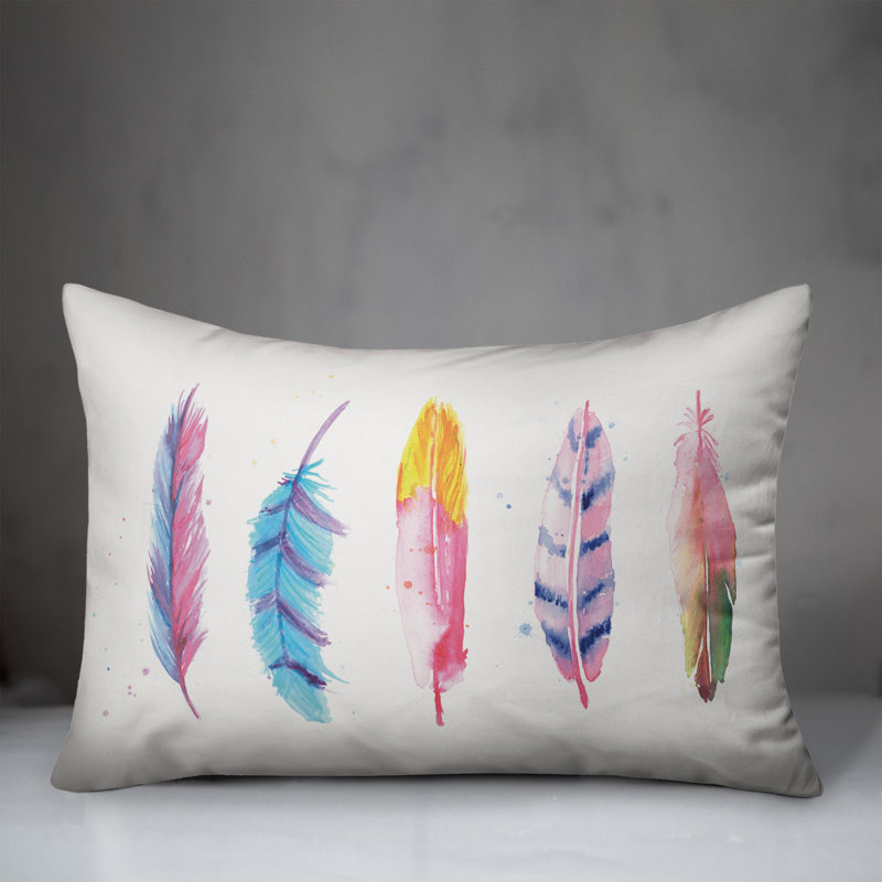 Housse et insert de coussin rectangulaire Feathers