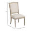 Chaise d'appoint rembourrée Daniella - Brun